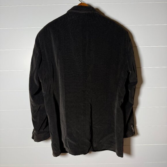 Giorgio Armani Le Collezioni Black Blazer Sportscoat 100% Cotton Size 46 - Picture 5 of 9